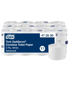 Tork T7 OptiServe Coreless Toilet Roll 2 Ply | 820 Sheets | Eco-Friendly High Capacity