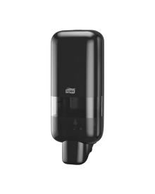 Tork S4 Soap and Sanitiser Dispenser – Black with Clear Window