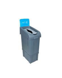 80L Glass Recycling Bin – Blue Lid Modular Bin for Bottles & Jars