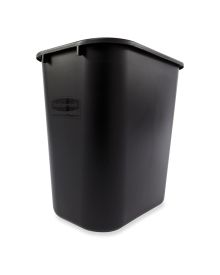 Rubbermaid Rectangular Wastebasket – 26.6L – Black | Durable Polyethylene