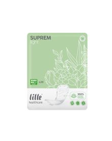 Lille Suprem Light Super Incontinence Pads 44x17.6cm – 869ml Absorbency, Leak Protection