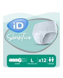 iD Sensitive Pants Super Large 100-150cm Absorbency: 1768ml