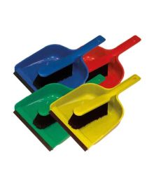 Dustpan Brush Set with PVC Bristles – Durable, Color-Coded Cleaning Tools