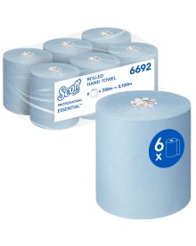 Scott Essential Hand Towel Roll Blue 1 Ply 350m