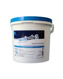 Sanisafe 3 Quat Free Surface Sanitising Virucidal Wipe Blue 19x20cm (QAC/Quat Free)
