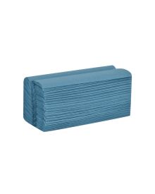 Hand Towel Blue 1 Ply Z Fold 24.4x24cm