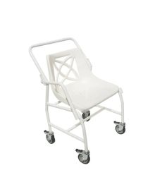 Mobile Shower Chair Detachable Arms with 2 Braked Castors