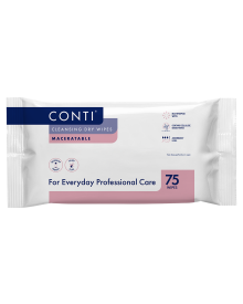 Conti Airlaid Patient Cleansing Dry Wipe Maceratable Washcloth 30x28cm Pack of 75