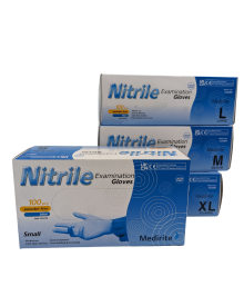 Medirite Nitrile Powder Free Gloves S/M/L/XL