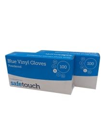 Vinyl Powdered Glove Blue for Food Industry Use