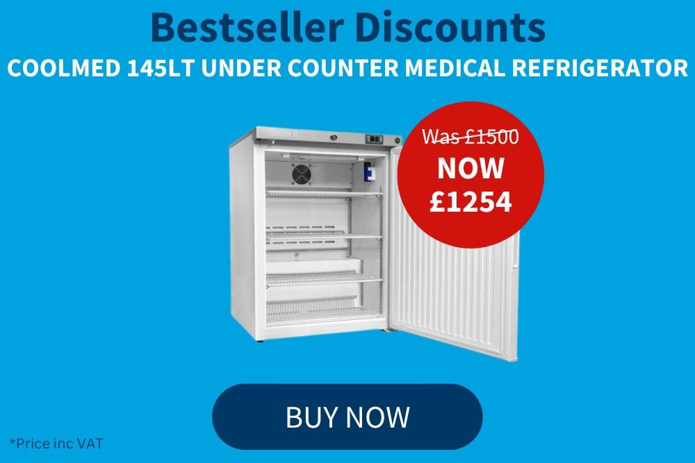 Coolmed 145lt Under Counter Medical Refrigerator | Medirite